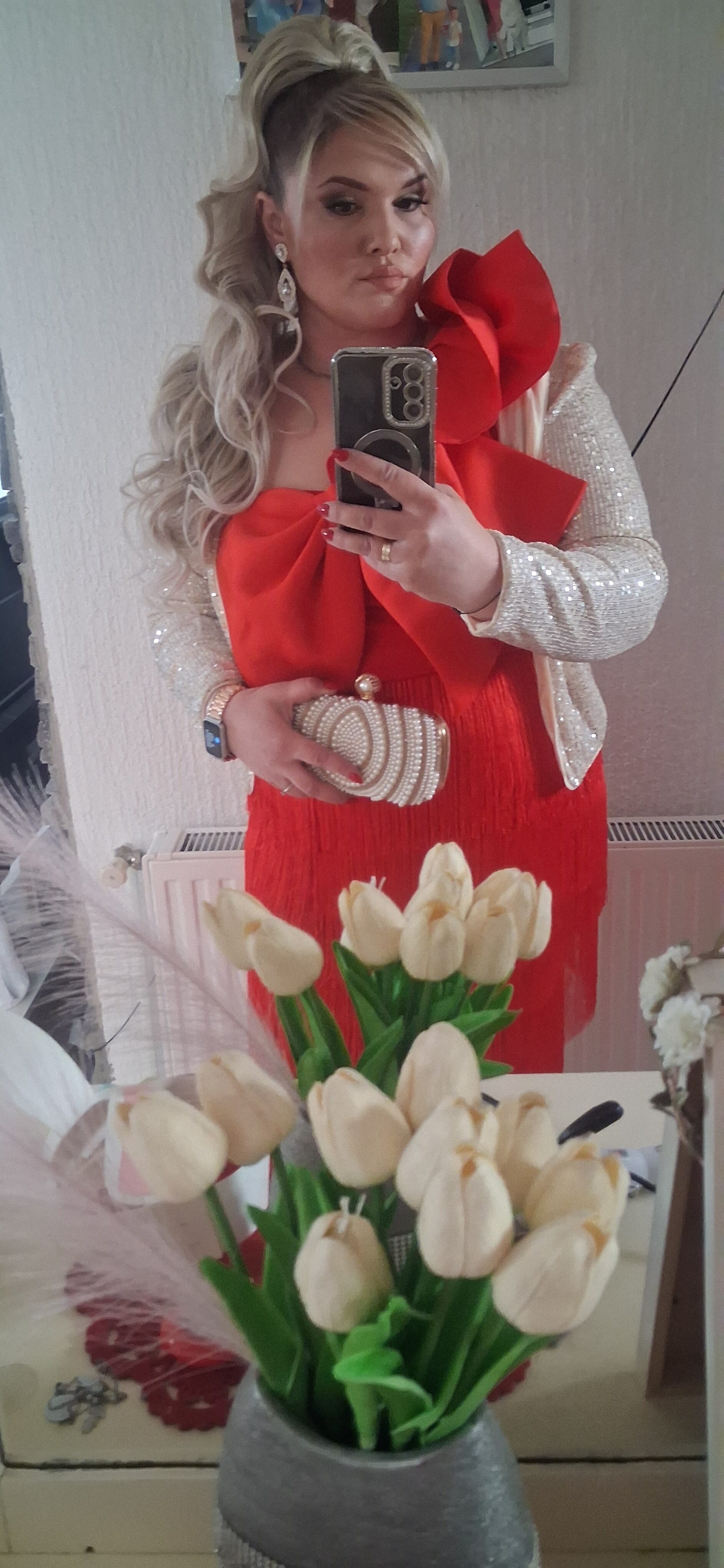 Platinum Plava Ombre │ Opuštena kovrča │ 80cm │ Rep na mrežicu photo review
