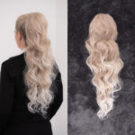 Platinum Plava Ombre │ Opuštena kovrča │ 80cm │ Rep na mrežicu