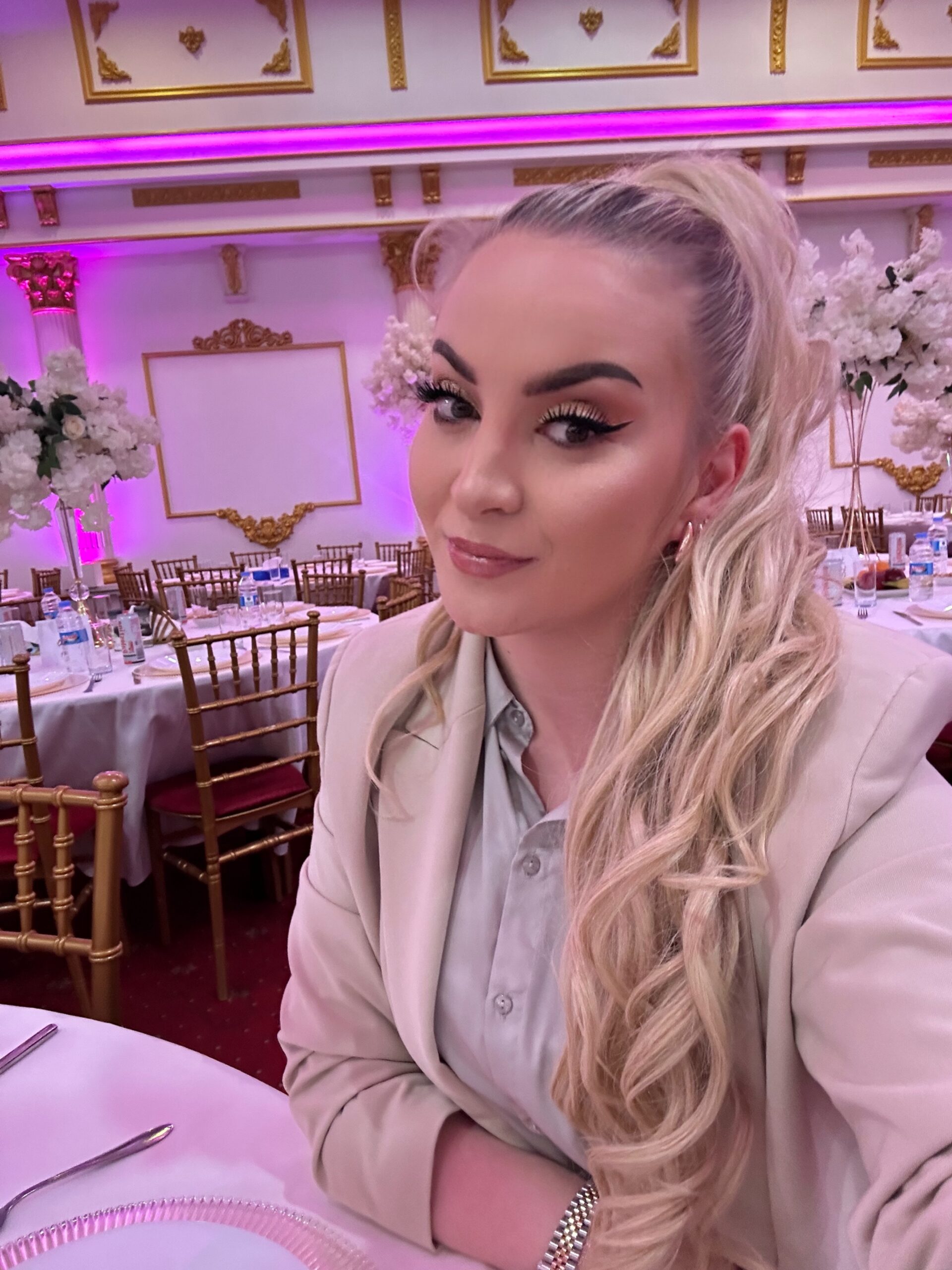 Srednje plava / Šampanjac | Rep za kosu photo review