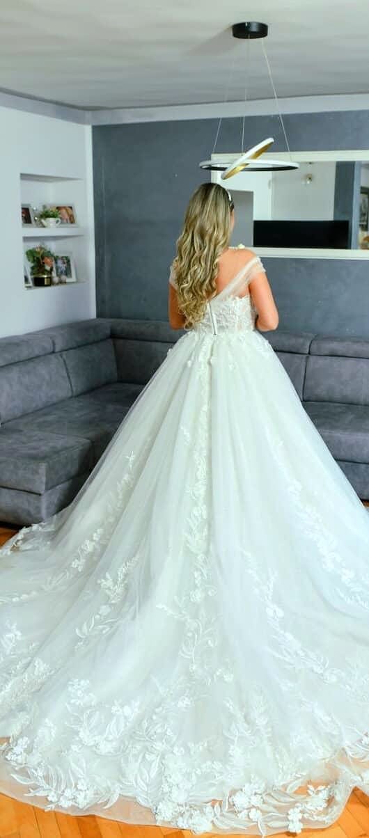 Svijetlo smeđa s pramenovima │ Ravna │ 60cm  │Ekstenzije na klipse / češljiće photo review