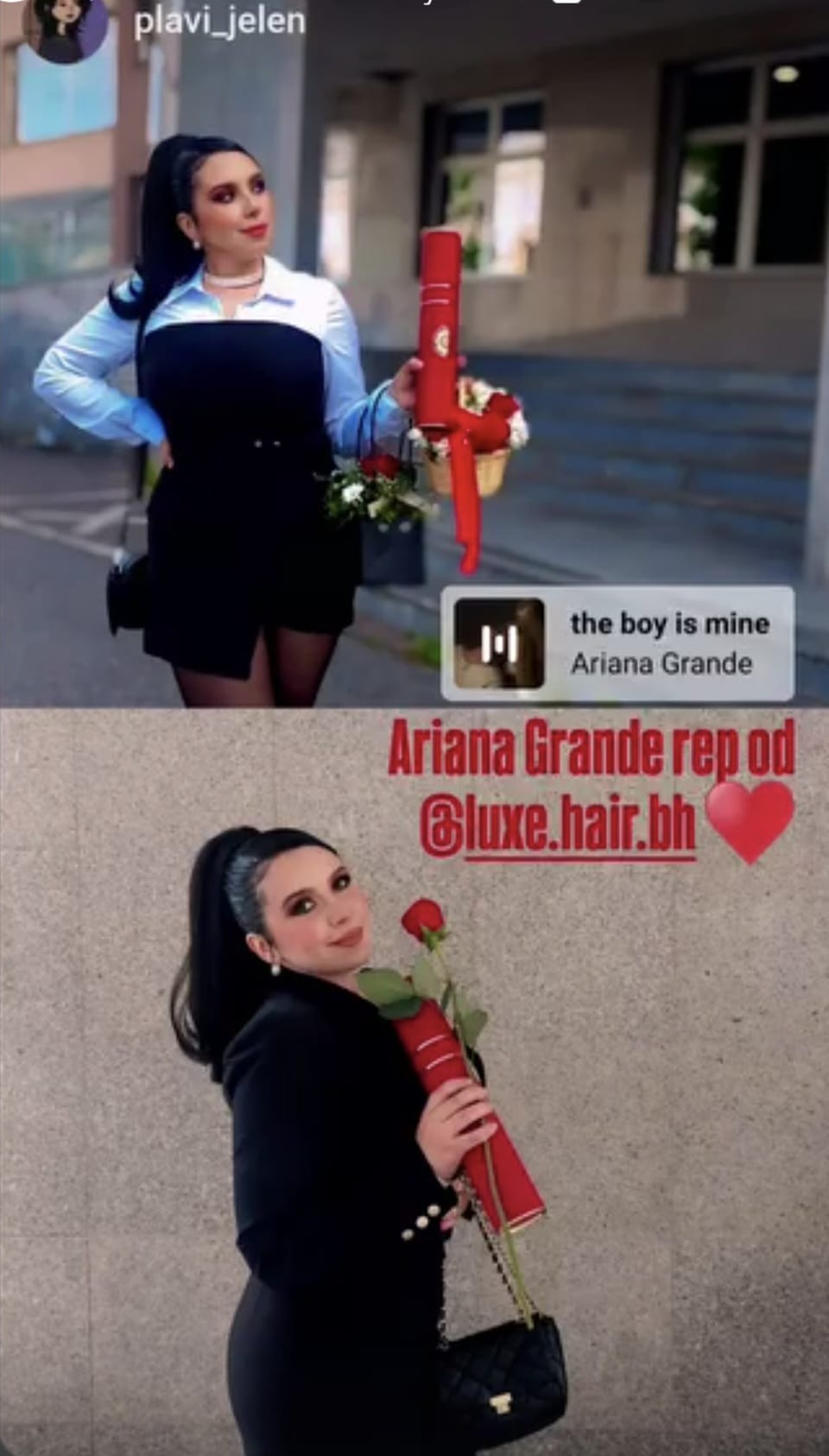 Crna │Ariana │40cm │Rep na mrežicu photo review